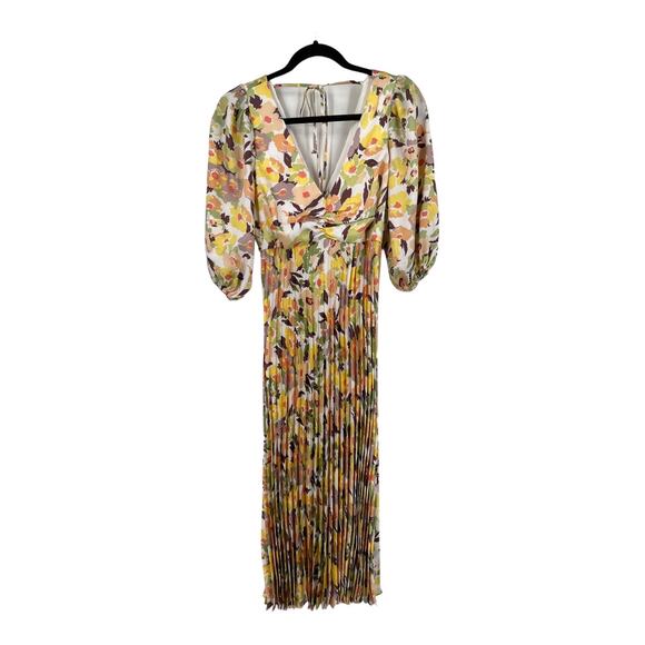 Likely dress Patricia floral print pleated midi size 4 - Picture 1 of 8